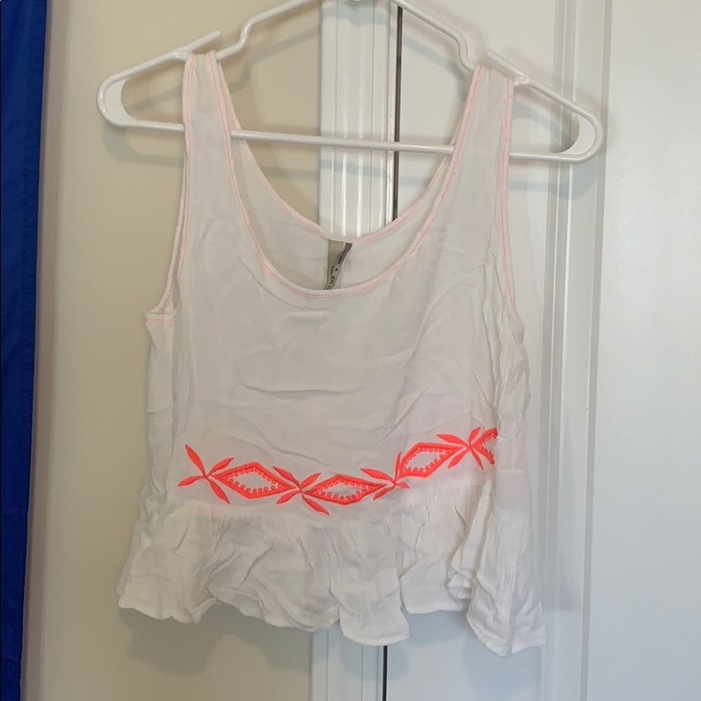 White crop top